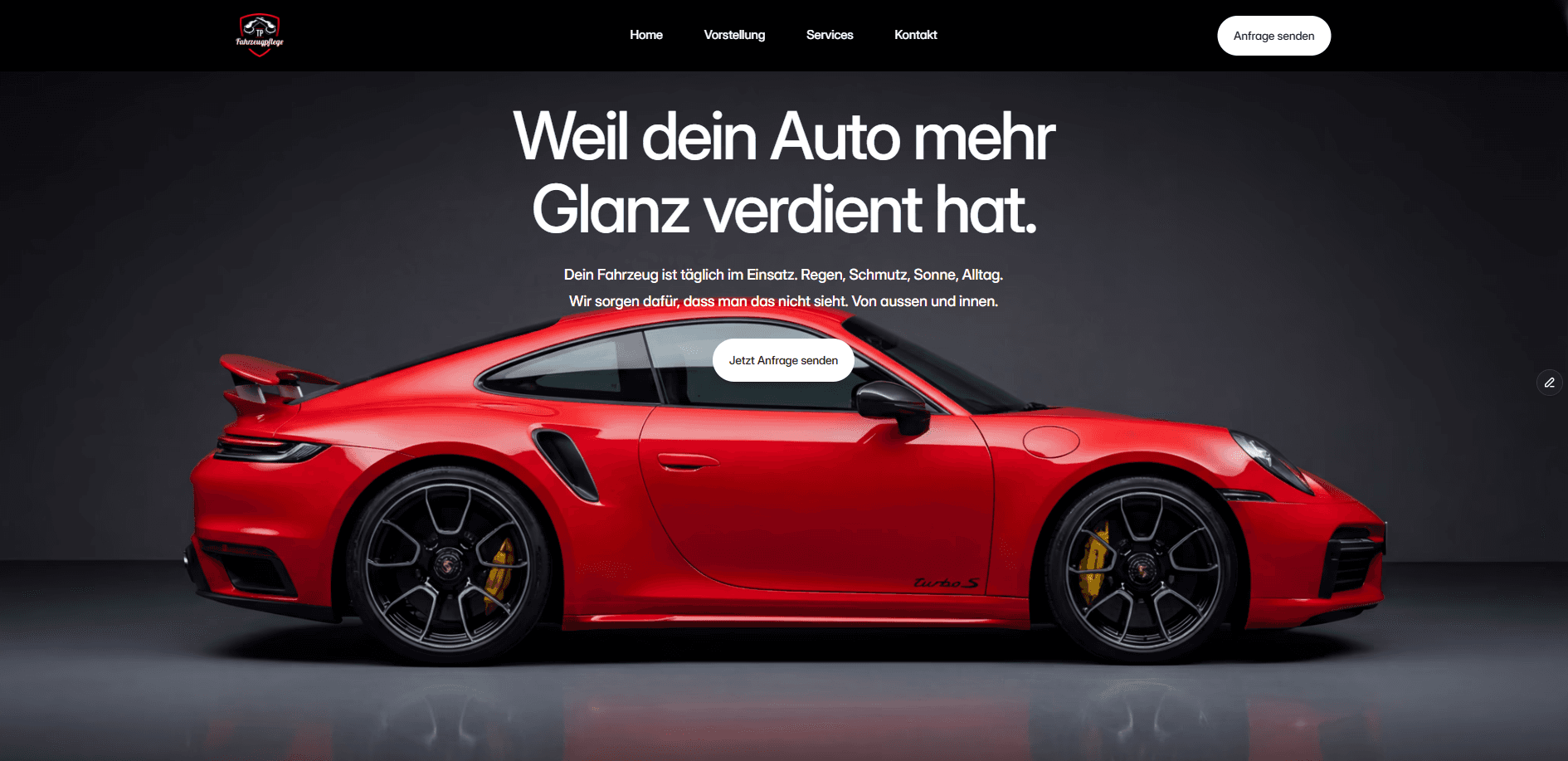 Webdesign Referenz TP Fahrzeugpflege – specialpage.ch