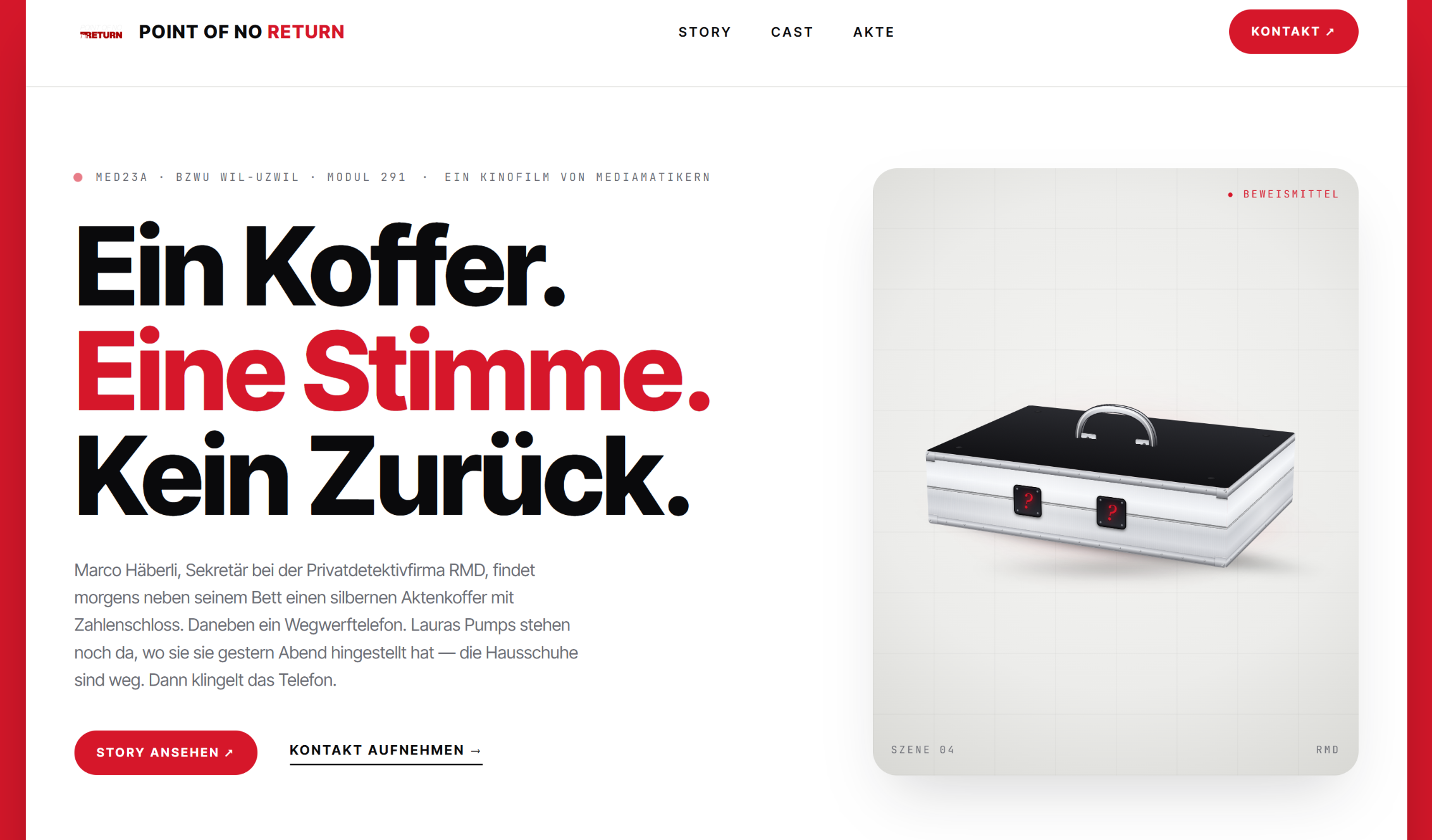 Webdesign Filmprojekt Schweiz – specialpage.ch
